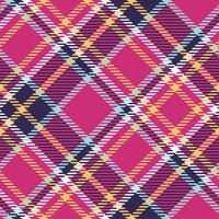 Scottish Tartan Seamless Pattern. Tartan Plaid Seamless Pattern. Seamless Tartan Illustration Set for Scarf, Blanket, Other Modern Spring Summer Autumn Winter Holiday Fabric Print. vector