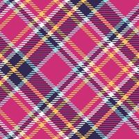 Scottish Tartan Seamless Pattern. Tartan Plaid Seamless Pattern. Seamless Tartan Illustration Set for Scarf, Blanket, Other Modern Spring Summer Autumn Winter Holiday Fabric Print. vector