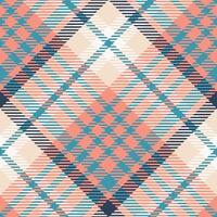 Classic Scottish Tartan Design. Scottish Tartan Seamless Pattern. Seamless Tartan Illustration Set for Scarf, Blanket, Other Modern Spring Summer Autumn Winter Holiday Fabric Print. vector