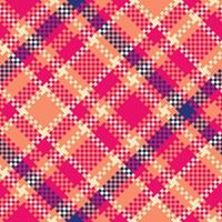 Plaid Pattern Seamless. Classic Scottish Tartan Design. Template for Design Ornament. Seamless Fabric Texture. vector