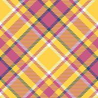Tartan Plaid Pattern Seamless. Traditional Scottish Checkered Background. Template for Design Ornament. Seamless Fabric Texture. Illustration vector