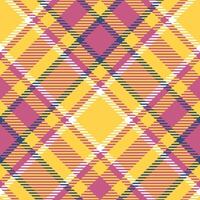 Tartan Plaid Pattern Seamless. Traditional Scottish Checkered Background. Template for Design Ornament. Seamless Fabric Texture. Illustration vector