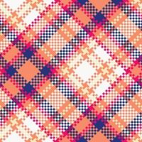 Plaid Pattern Seamless. Traditional Scottish Checkered Background. Template for Design Ornament. Seamless Fabric Texture. vector