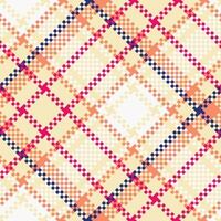 Plaid Pattern Seamless. Traditional Scottish Checkered Background. Seamless Tartan Illustration Set for Scarf, Blanket, Other Modern Spring Summer Autumn Winter Holiday Fabric Print. vector