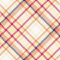 Plaid Pattern Seamless. Traditional Scottish Checkered Background. Seamless Tartan Illustration Set for Scarf, Blanket, Other Modern Spring Summer Autumn Winter Holiday Fabric Print. vector