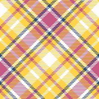 Tartan Plaid Pattern Seamless. Classic Scottish Tartan Design. Traditional Scottish Woven Fabric. Lumberjack Shirt Flannel Textile. Pattern Tile Swatch Included. vector