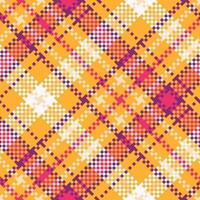 Plaid Patterns Seamless. Checkerboard Pattern Template for Design Ornament. Seamless Fabric Texture. vector