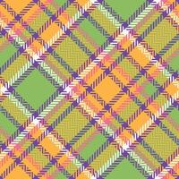 Plaid Patterns Seamless. Tartan Seamless Pattern Template for Design Ornament. Seamless Fabric Texture. vector