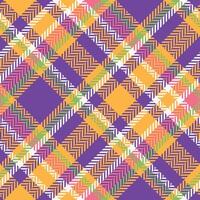 Plaid Patterns Seamless. Gingham Patterns Seamless Tartan Illustration Set for Scarf, Blanket, Other Modern Spring Summer Autumn Winter Holiday Fabric Print. vector