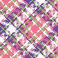 Plaid Patterns Seamless. Tartan Seamless Pattern Seamless Tartan Illustration Set for Scarf, Blanket, Other Modern Spring Summer Autumn Winter Holiday Fabric Print. vector