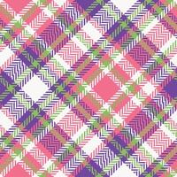 Plaid Patterns Seamless. Tartan Seamless Pattern Seamless Tartan Illustration Set for Scarf, Blanket, Other Modern Spring Summer Autumn Winter Holiday Fabric Print. vector