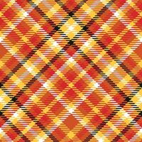 Scottish Tartan Plaid Seamless Pattern, Traditional Scottish Checkered Background. Traditional Scottish Woven Fabric. Lumberjack Shirt Flannel Textile. Pattern Tile Swatch Included. vector