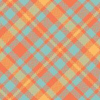 Scottish Tartan Pattern. Checkerboard Pattern Seamless Tartan Illustration Set for Scarf, Blanket, Other Modern Spring Summer Autumn Winter Holiday Fabric Print. vector