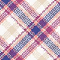 Scottish Tartan Seamless Pattern. Checker Pattern Template for Design Ornament. Seamless Fabric Texture. vector