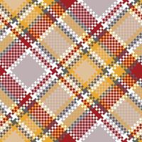 Tartan Pattern Seamless. Pastel Classic Pastel Scottish Tartan Design. Seamless Tartan Illustration Set for Scarf, Blanket, Other Modern Spring Summer Autumn Winter Holiday Fabric Print. vector