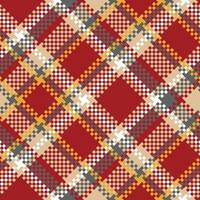 Tartan Pattern Seamless. Traditional Scottish Checkered Background. Traditional Scottish Woven Fabric. Lumberjack Shirt Flannel Textile. Pattern Tile Swatch Included. vector