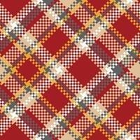 Tartan Pattern Seamless. Traditional Scottish Checkered Background. Traditional Scottish Woven Fabric. Lumberjack Shirt Flannel Textile. Pattern Tile Swatch Included. vector