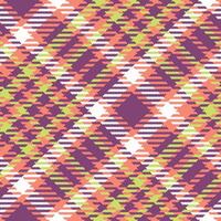 Tartan Plaid Pattern Seamless. Checker Pattern. Seamless Tartan Illustration Set for Scarf, Blanket, Other Modern Spring Summer Autumn Winter Holiday Fabric Print. vector
