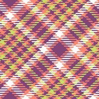 Tartan Plaid Pattern Seamless. Checker Pattern. Seamless Tartan Illustration Set for Scarf, Blanket, Other Modern Spring Summer Autumn Winter Holiday Fabric Print. vector