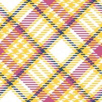 Tartan Plaid Pattern Seamless. Scottish Plaid, Seamless Tartan Illustration Set for Scarf, Blanket, Other Modern Spring Summer Autumn Winter Holiday Fabric Print. vector