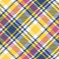 Tartan Plaid Pattern Seamless. Traditional Scottish Checkered Background. Template for Design Ornament. Seamless Fabric Texture. Illustration vector