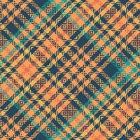 Scottish Tartan Plaid Seamless Pattern, Checkerboard Pattern. Seamless Tartan Illustration Set for Scarf, Blanket, Other Modern Spring Summer Autumn Winter Holiday Fabric Print. vector