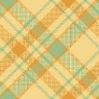 Scottish Tartan Plaid Seamless Pattern, Gingham Patterns. Seamless Tartan Illustration Set for Scarf, Blanket, Other Modern Spring Summer Autumn Winter Holiday Fabric Print. vector