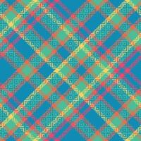 Scottish Tartan Plaid Seamless Pattern, Classic Plaid Tartan. Seamless Tartan Illustration Set for Scarf, Blanket, Other Modern Spring Summer Autumn Winter Holiday Fabric Print. vector