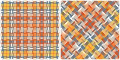 Tartan Seamless Pattern. Gingham Patterns Seamless Tartan Illustration Set for Scarf, Blanket, Other Modern Spring Summer Autumn Winter Holiday Fabric Print. vector