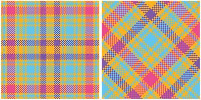 Tartan Seamless Pattern. Abstract Check Plaid Pattern Template for Design Ornament. Seamless Fabric Texture. vector
