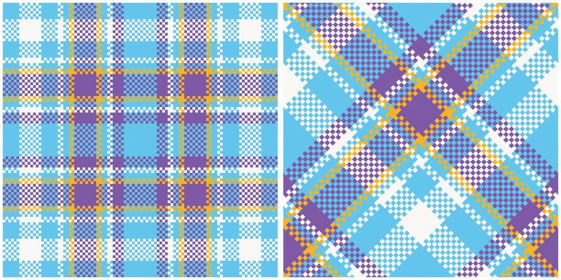 Tartan Seamless Pattern. Abstract Check Plaid Pattern Seamless Tartan Illustration Set for Scarf, Blanket, Other Modern Spring Summer Autumn Winter Holiday Fabric Print.