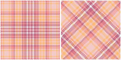 Plaids Pattern Seamless. Gingham Patterns Traditional Scottish Woven Fabric. Lumberjack Shirt Flannel Textile. Pattern Tile Swatch Included. vector