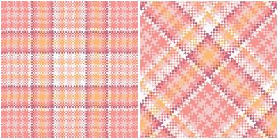 Plaids Pattern Seamless. Checkerboard Pattern Seamless Tartan Illustration Set for Scarf, Blanket, Other Modern Spring Summer Autumn Winter Holiday Fabric Print. vector