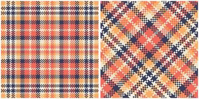 Plaid Pattern Seamless. Tartan Seamless Pattern Seamless Tartan Illustration Set for Scarf, Blanket, Other Modern Spring Summer Autumn Winter Holiday Fabric Print. vector