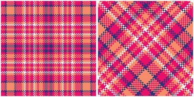 Plaid Pattern Seamless. Tartan Plaid Seamless Pattern. Traditional Scottish Woven Fabric. Lumberjack Shirt Flannel Textile. Pattern Tile Swatch Included. vector