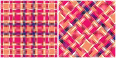 Plaid Pattern Seamless. Classic Scottish Tartan Design. Template for Design Ornament. Seamless Fabric Texture. vector