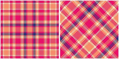 Plaid Pattern Seamless. Classic Scottish Tartan Design. Template for Design Ornament. Seamless Fabric Texture. vector