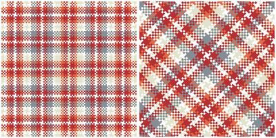 Tartan Pattern Seamless. Sweet Plaid Patterns Seamless Tartan Illustration Set for Scarf, Blanket, Other Modern Spring Summer Autumn Winter Holiday Fabric Print. vector