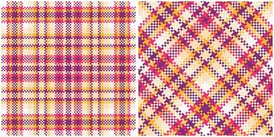Plaid Patterns Seamless. Checker Pattern Traditional Scottish Woven Fabric. Lumberjack Shirt Flannel Textile. Pattern Tile Swatch Included. vector