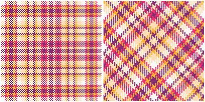 Plaid Patterns Seamless. Checker Pattern Traditional Scottish Woven Fabric. Lumberjack Shirt Flannel Textile. Pattern Tile Swatch Included. vector