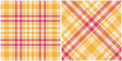 Plaid Pattern Seamless. Abstract Check Plaid Pattern Seamless. Tartan Illustration Set for Scarf, Blanket, Other Modern Spring Summer Autumn Winter Holiday Fabric Print. vector