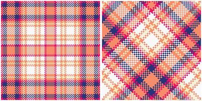 Plaid Pattern Seamless. Traditional Scottish Checkered Background. Template for Design Ornament. Seamless Fabric Texture. vector