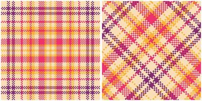 Plaid Patterns Seamless. Checkerboard Pattern Traditional Scottish Woven Fabric. Lumberjack Shirt Flannel Textile. Pattern Tile Swatch Included. vector