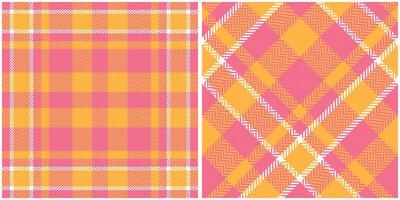 Plaid Patterns Seamless. Gingham Patterns Traditional Scottish Woven Fabric. Lumberjack Shirt Flannel Textile. Pattern Tile Swatch Included. vector