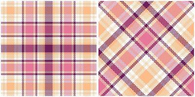 Plaid Patterns Seamless. Tartan Plaid Seamless Pattern. Seamless Tartan Illustration Set for Scarf, Blanket, Other Modern Spring Summer Autumn Winter Holiday Fabric Print. vector