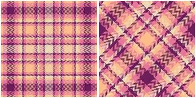 tartán patrones sin costura. clásico escocés tartán diseño. tradicional escocés tejido tela. leñador camisa franela textil. modelo loseta muestra de tela incluido. vector