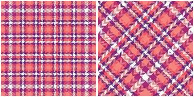 Plaid Patterns Seamless. Traditional Scottish Checkered Background. Seamless Tartan Illustration Set for Scarf, Blanket, Other Modern Spring Summer Autumn Winter Holiday Fabric Print. vector