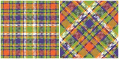 Scottish Tartan Pattern. Plaid Pattern Seamless Template for Design Ornament. Seamless Fabric Texture. vector