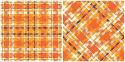 Scottish Tartan Pattern. Plaid Pattern Seamless Seamless Tartan Illustration Set for Scarf, Blanket, Other Modern Spring Summer Autumn Winter Holiday Fabric Print. vector