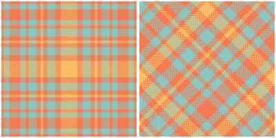 Scottish Tartan Pattern. Checkerboard Pattern Seamless Tartan Illustration Set for Scarf, Blanket, Other Modern Spring Summer Autumn Winter Holiday Fabric Print. vector